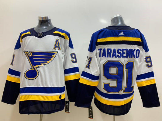 Men's St. Louis Blues Vladmir Tarasenko #91 White Breakaway Player Jersey