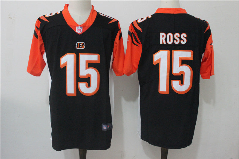 Men's Cincinnati Bengals John Ross #15 Black Game Jersey