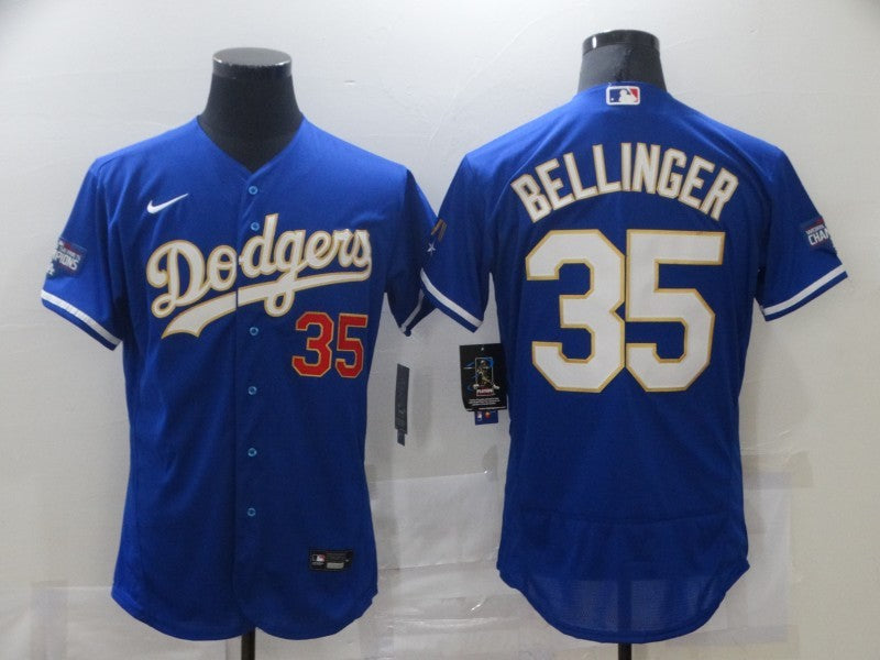 Men's Los Angeles Dodgers Cody Bellinger #35 Blue Player Jersey