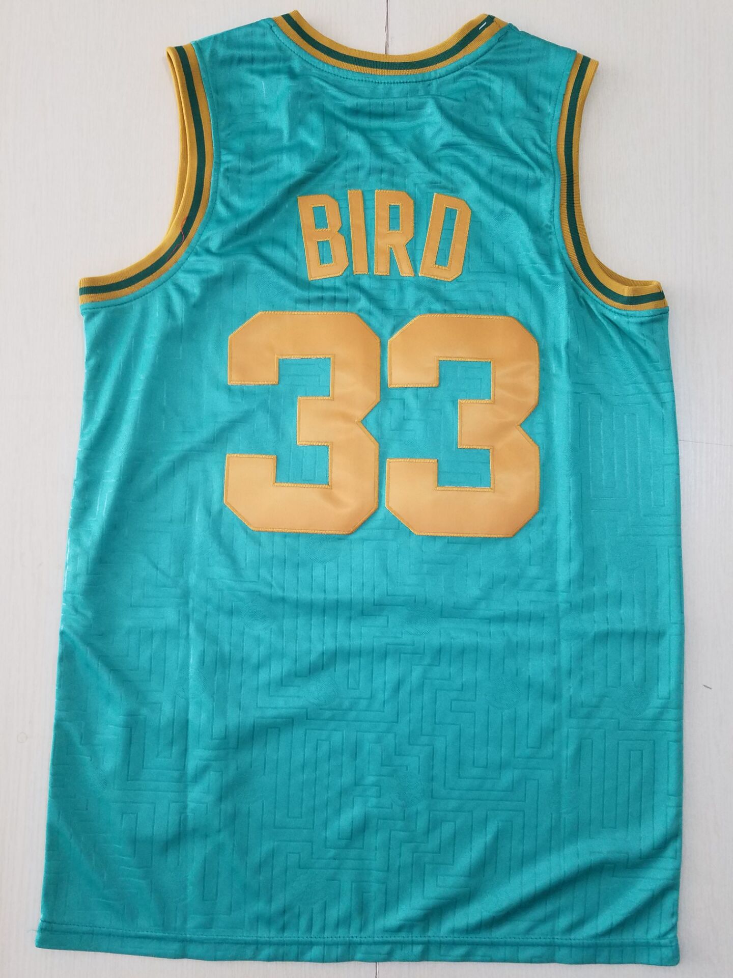 Men's Boston Celtics Larry Bird 1985-86 Green Hardwood Classics Swingman Jersey