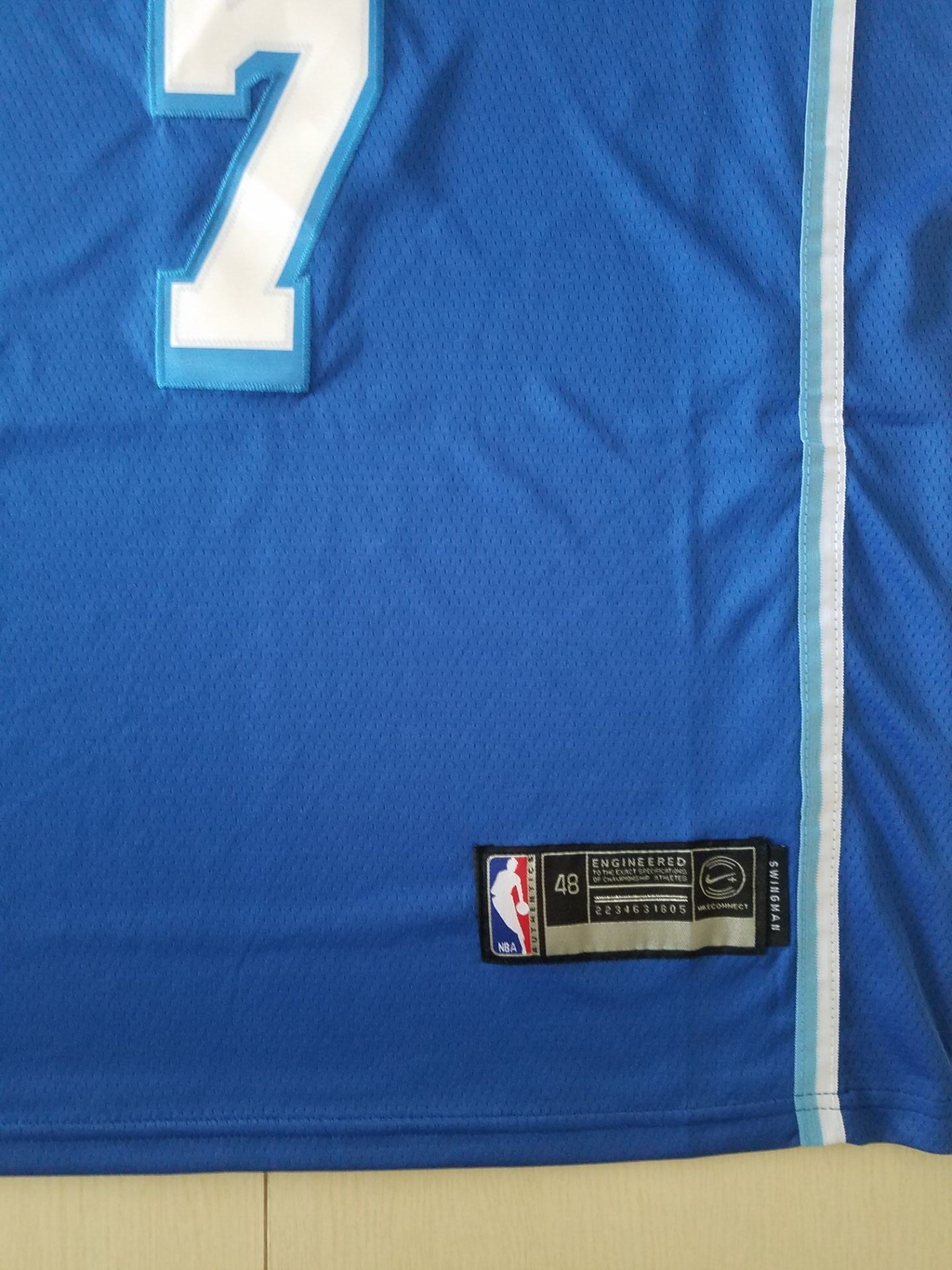 Men's Los Angeles Lakers Carmelo Anthony Blue Hardwood Classic Swingman Jersey