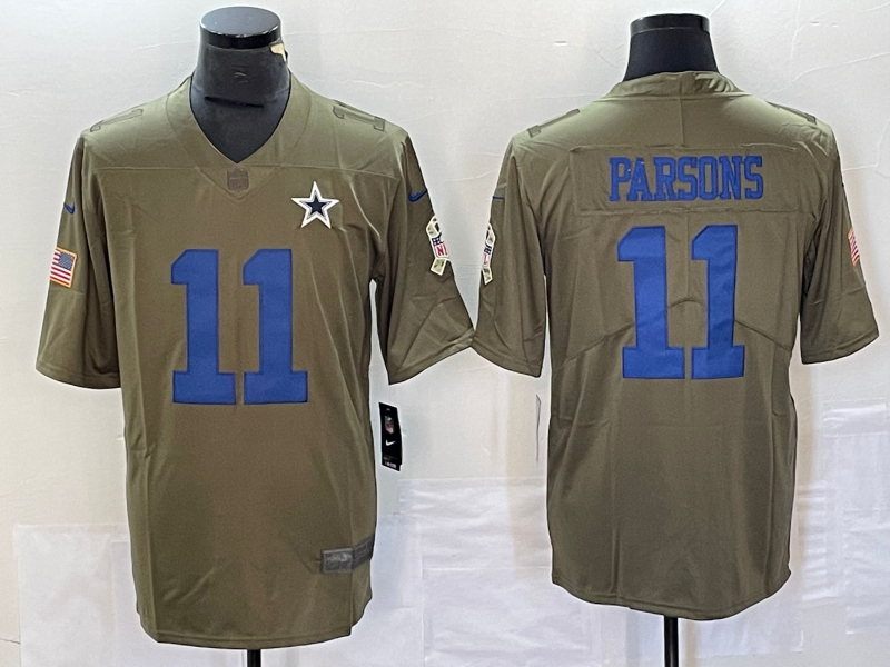 Men's Dallas Cowboys Micah Parsons #11 Brown Player Jersey