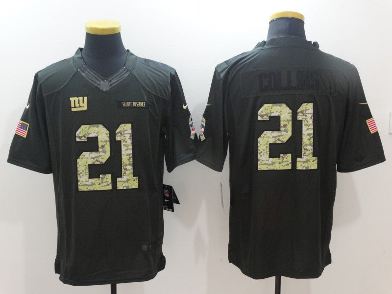 Men's New York Giants Landon Collins #21 Black Game Player Jersey