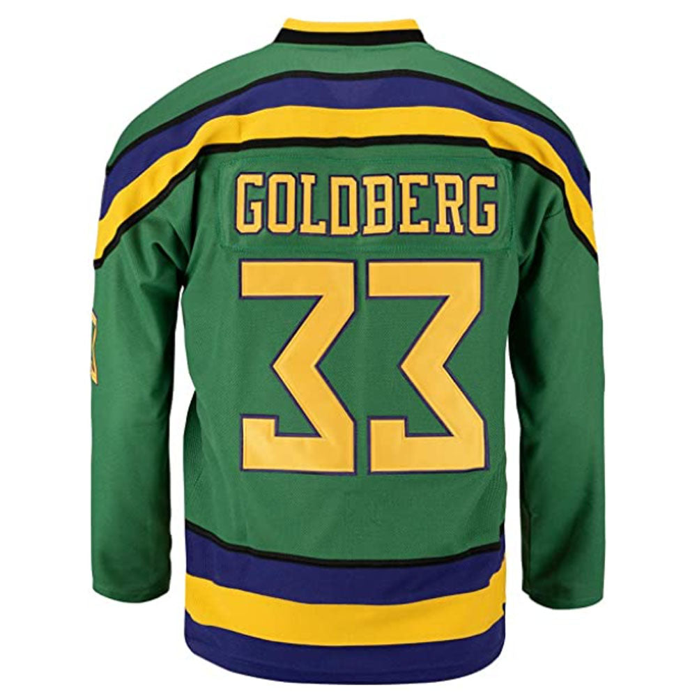 Men's Anaheim Ducks Goldberg #33 Green Breakaway Jersey