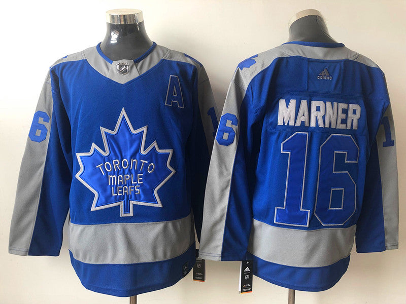 Men's Toronto Maple Leafs Mitch Marner #16 Blue Breakaway Player Jersey