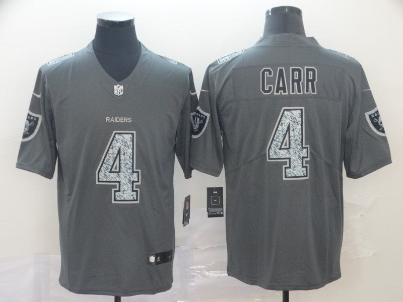 Men's Las Vegas Raiders Derek Carr #4 Gray Player Game Jersey