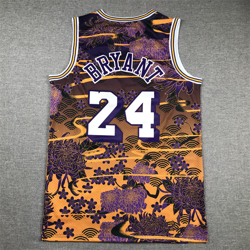 Men's Los Angeles Lakers Kobe Bryant #24 Year of Rabbit Edition Hardwood Classics Swingman Jersey