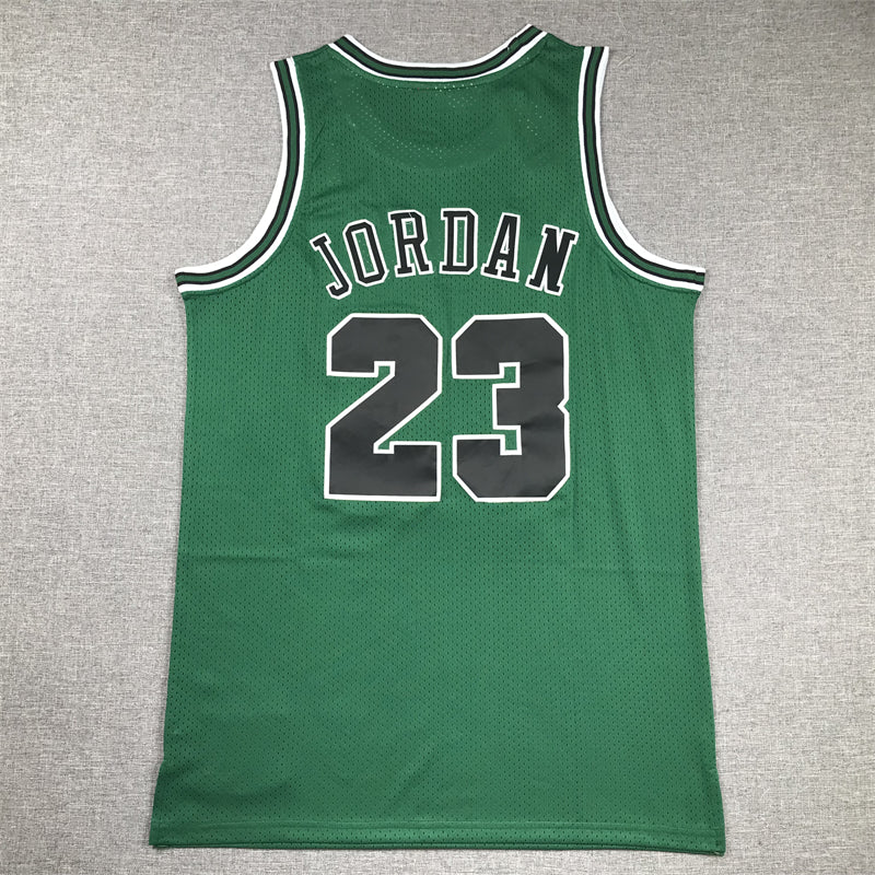 Men's Chicago Bulls Michael Jordan #23 Green 1997-98 Hardwood Classics Authentic Jersey