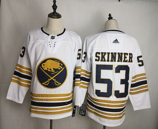 Men's Buffalo Sabres Jeff Skinner #53 White Replica Player Jersey