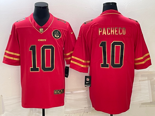 Men's Kansas City Chiefs Isiah Pacheco #10 Red Player Jersey