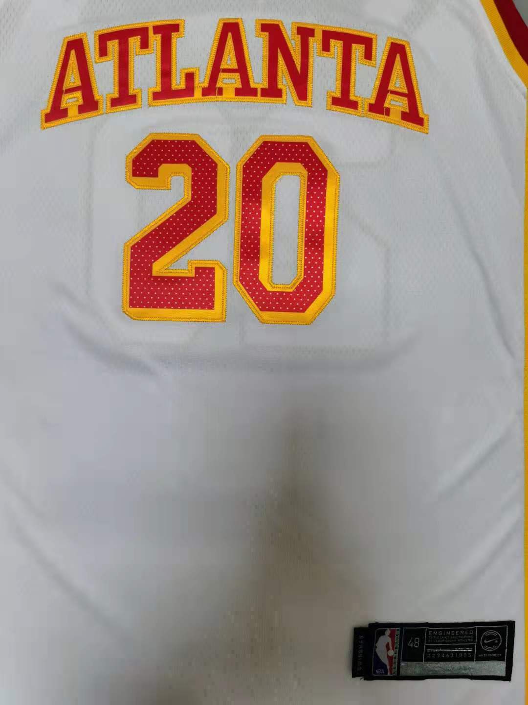 Men's Atlanta Hawks John Collins #20 White 2020/21 Fast Break Player Jersey