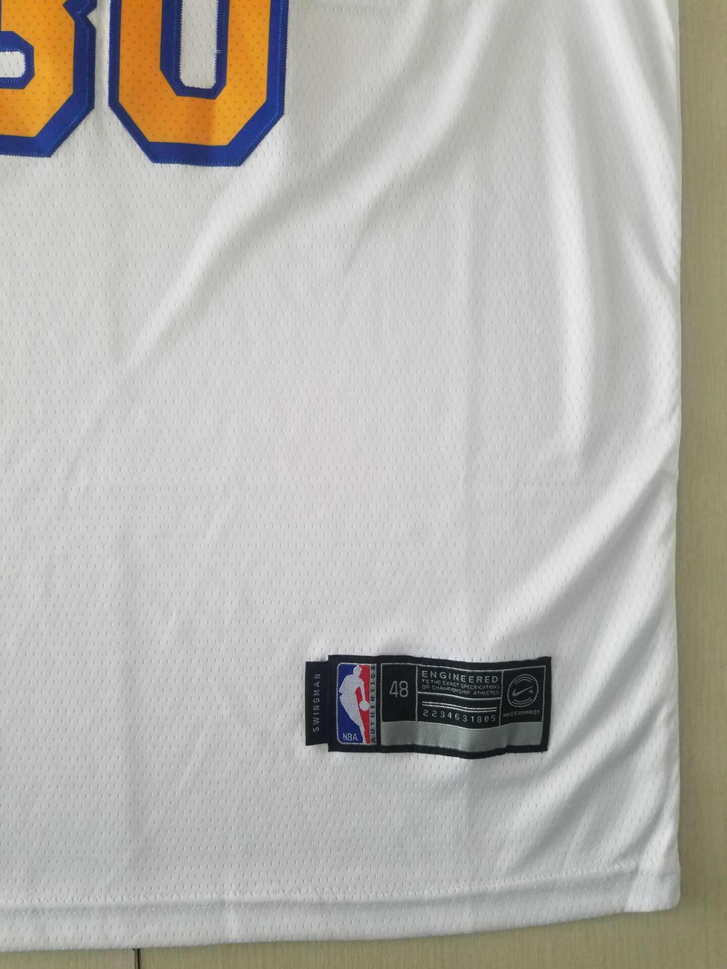 Men's Golden State Warriors Stephen Curry #30 White Classic Player Jersey