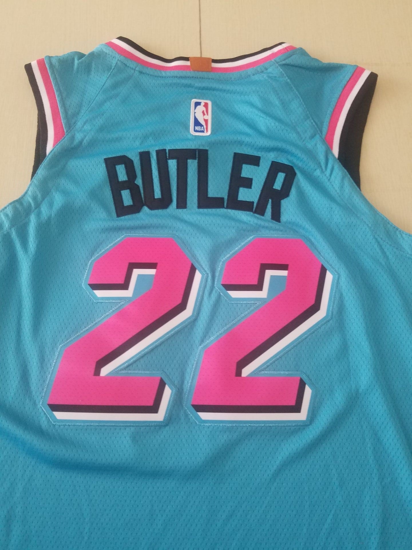 Men's Miami Heat Jimmy Butler #22 NBA Blue Swingman Jersey