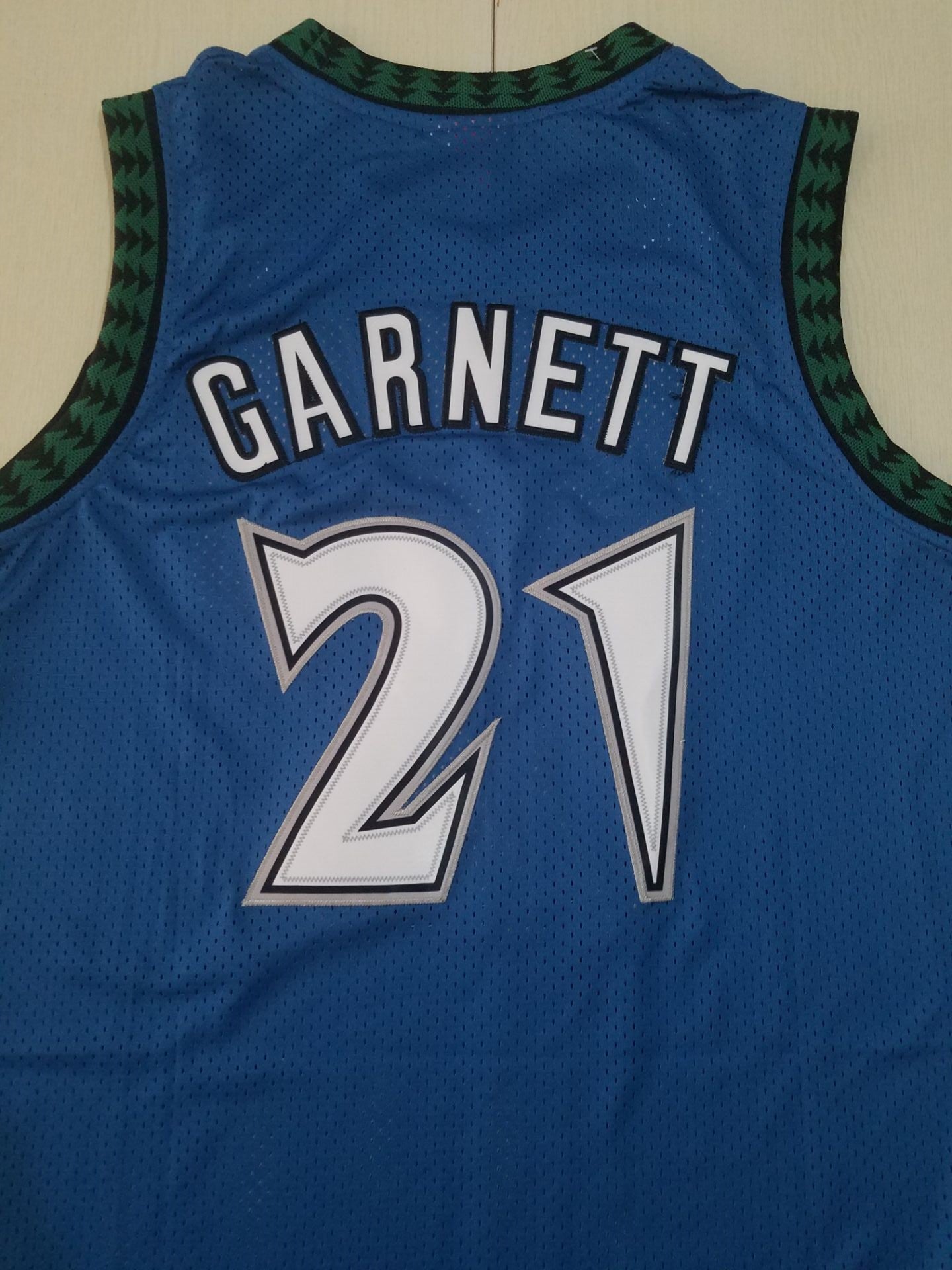 Men's Minnesota Timberwolves #21 Kevin Garnett Hardwood Classics Swingman Jersey