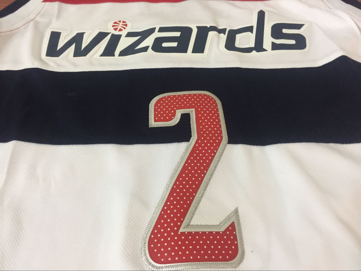 Men's Washington Wizards John Wall #2 NBA White Swingman Jersey