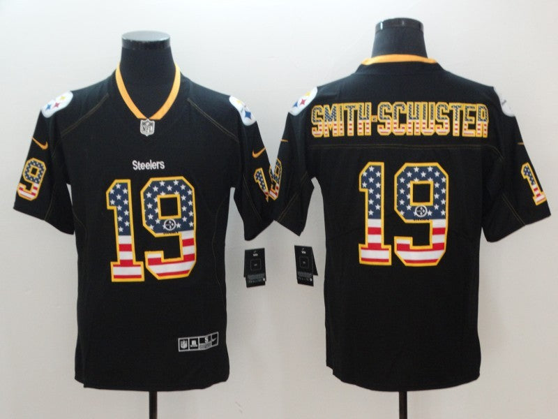 Men's Pittsburgh Steelers #19 JuJu Smith-Schuster Black Alternate Player Jersey