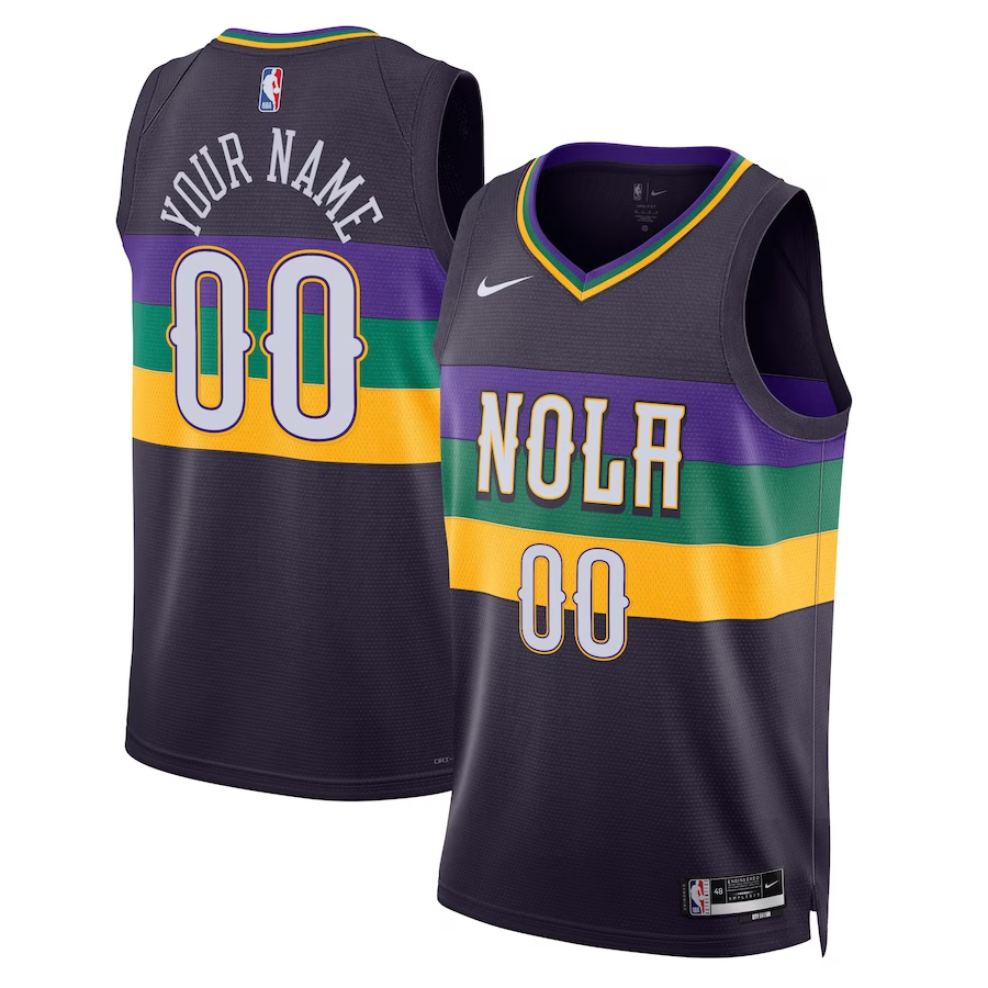 Men's New Orleans Pelicans Purple 2022/23 Swingman Custom Jersey - City Edition