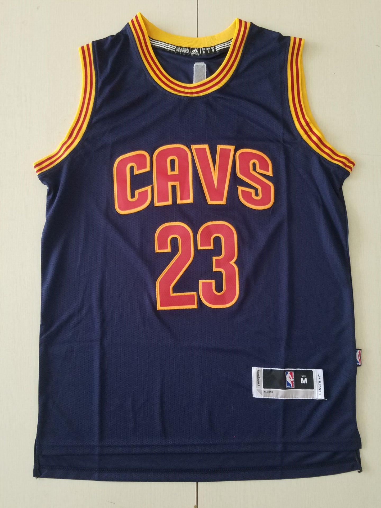 Men's Cleveland Cavaliers LeBron James #23 Navy Swingman Fashion Jersey