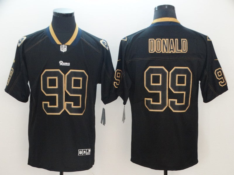 Men's Los Angeles Rams #99 Aaron Donald Black Player Jersey