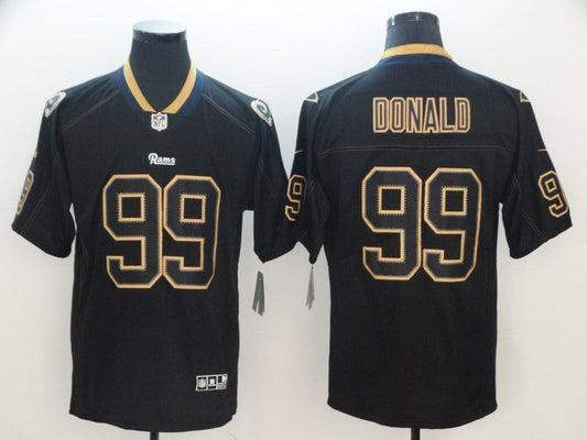 Men's Los Angeles Rams #99 Aaron Donald Black Player Jersey