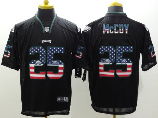 Men's Philadelphia Eagles LeSean McCoy #25 Black Game Jersey