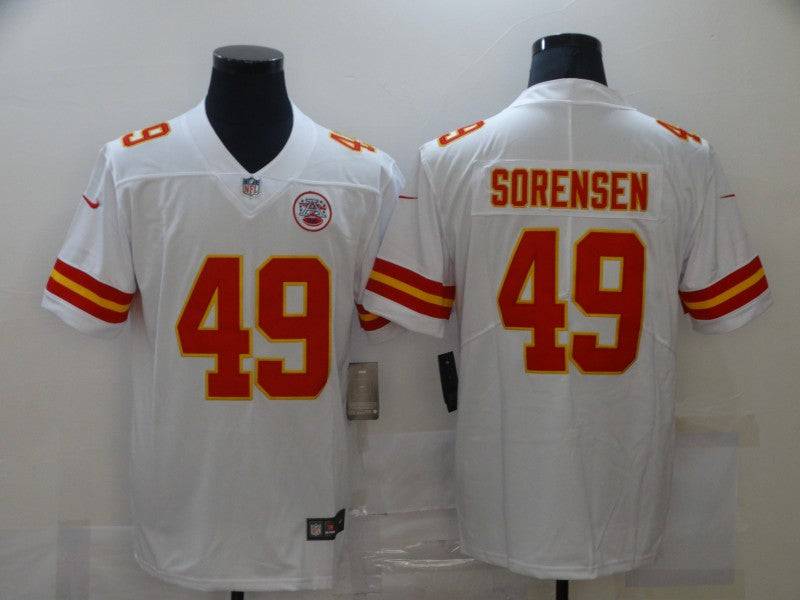 Men's Kansas City Chiefs Daniel Sorensen #49 White Game Jersey