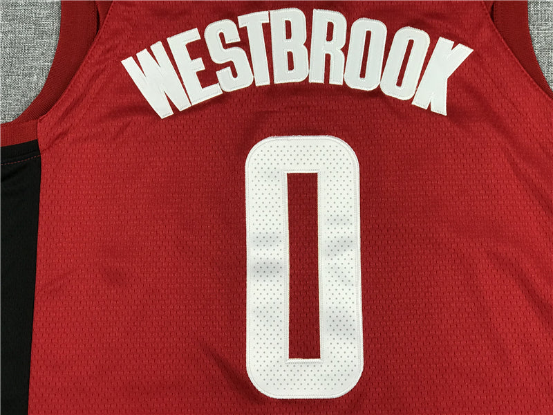 Men's Houston Rockets Russell Westbrook #0 NBA Red Swingman Jersey