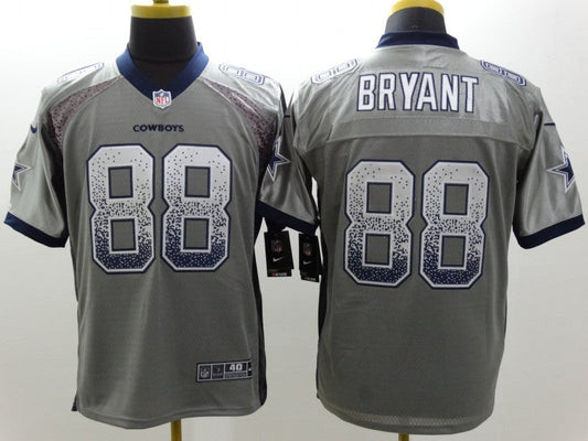 Men's Dallas Cowboys Dez Bryant #88 Gray Game Jersey