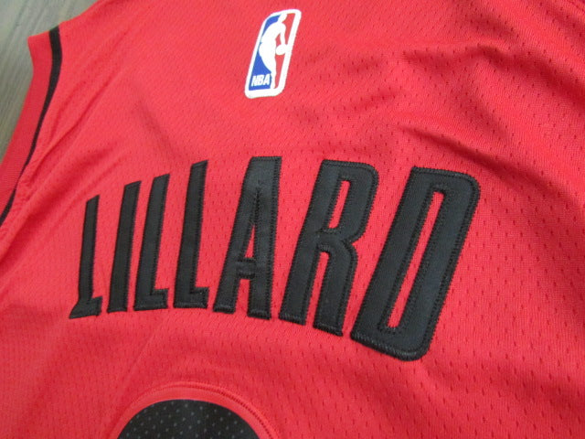 Men's Portland Trail Blazers Damian Lillard #0 Red Swingman Jersey