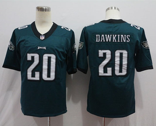 Men's Philadelphia Eagles Brian Dawkins #20 Green Game Jersey