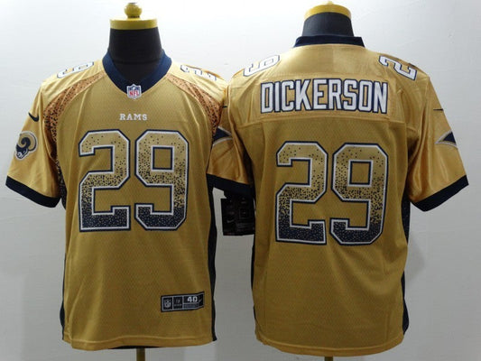 Men's Los Angeles Rams Eric Dickerson #29 Yellow Game Jersey