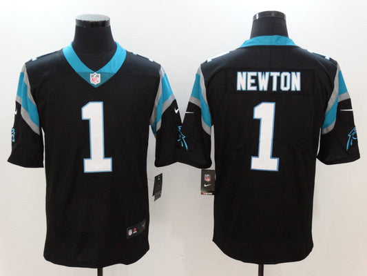 Men's Carolina Panthers Cam Newton #1 Black Game Jersey