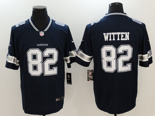 Men's Dallas Cowboys Jason Witten #82 Navy Game Player Jersey