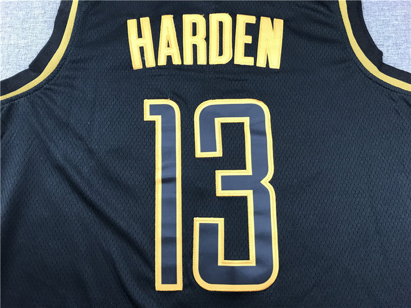 Men's Houston Rockets James Harden #13 NBA Black Replica Player Jersey