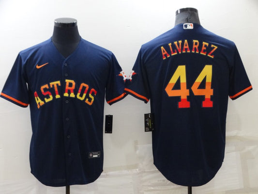 Men's Houston Astros Yordan Alvarez #44 Navy Replica Player Jersey