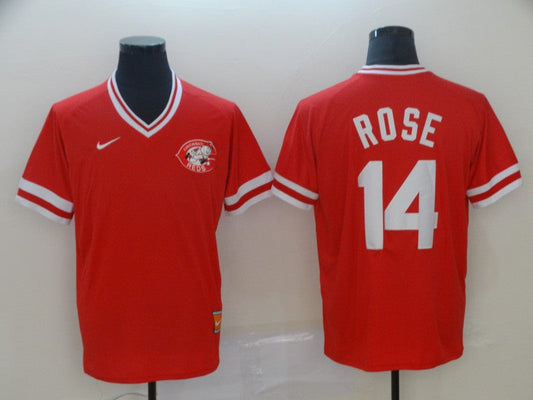 Men's Cincinnati Reds Pete Rose #14 Red Fashion Stitched Jersey