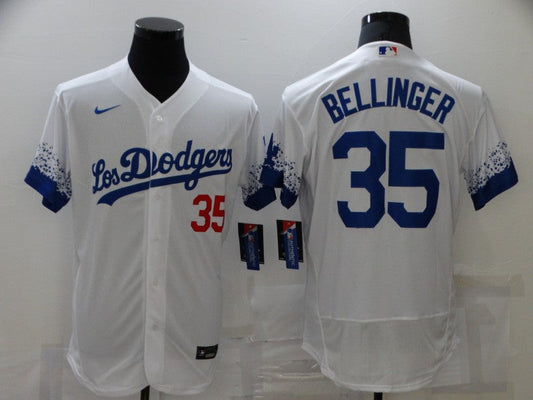 Men's Los Angeles Dodgers Cody Bellinger #35 White Alternate Game Jersey