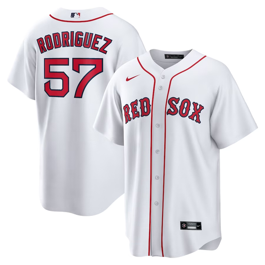 Men's Boston Red Sox Joely Rodriguez #57 White Home Replica Player Jersey