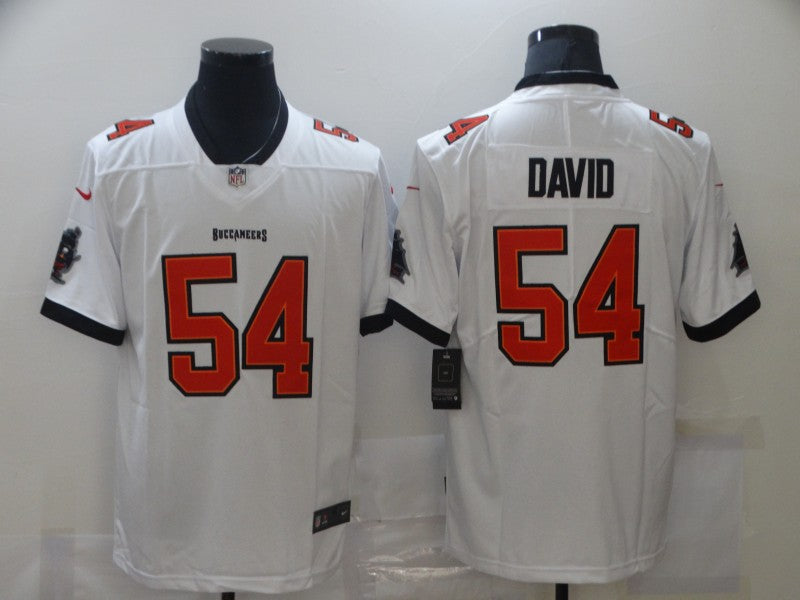 Men's Tampa Bay Buccaneers Lavonte David #54 White Game Player Jersey