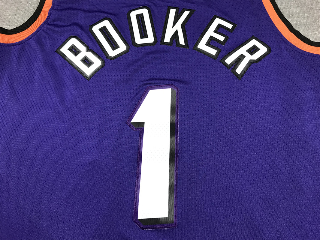 Men's Phoenix Suns Devin Booker #1 Purple 2022/23 Swingman Jersey - Classic Edition