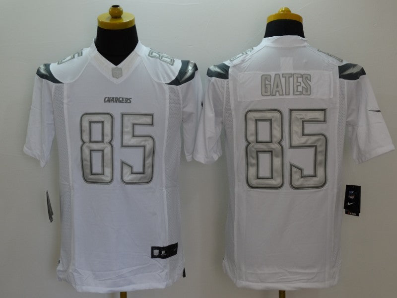 Men's Los Angeles Chargers Antonio Gates #85 White Game Jersey