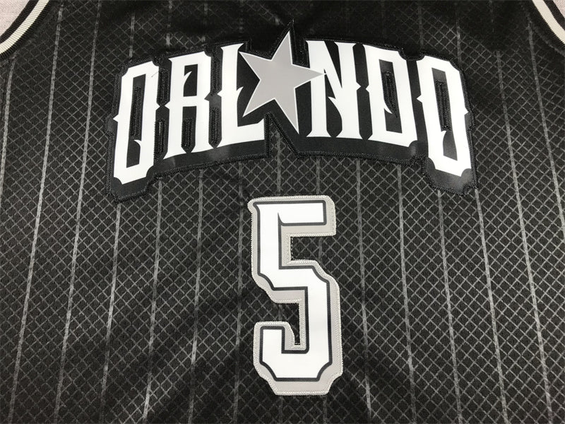 Men's Orlando Magic Paolo Banchero #5 Black 2023/24 Swingman Jersey - City Edition