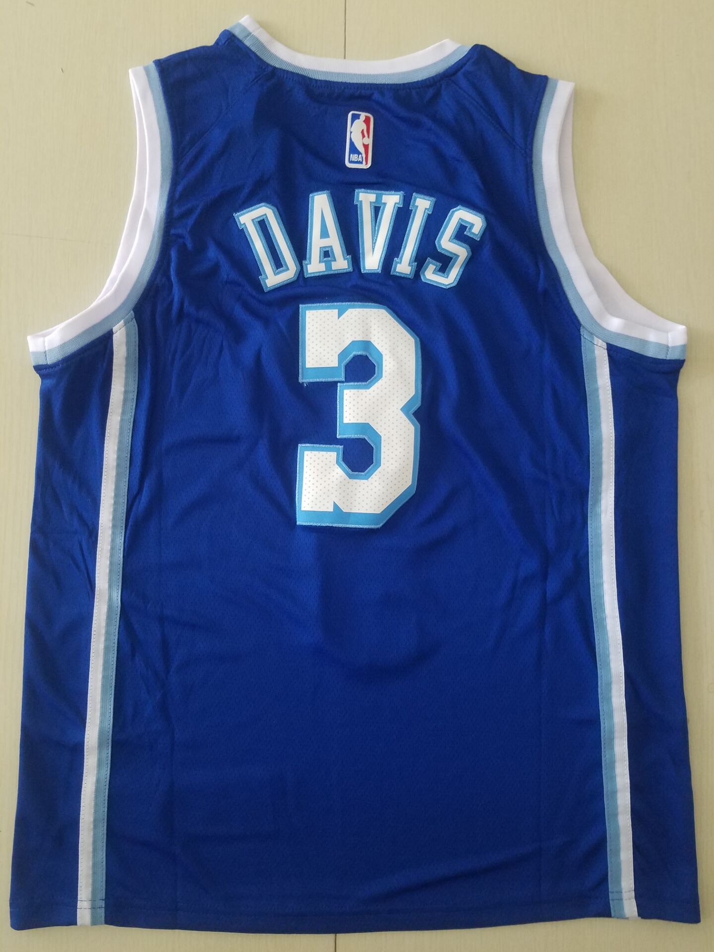 Men's Los Angeles Lakers Anthony Davis Blue #3 NBA Swingman Jersey