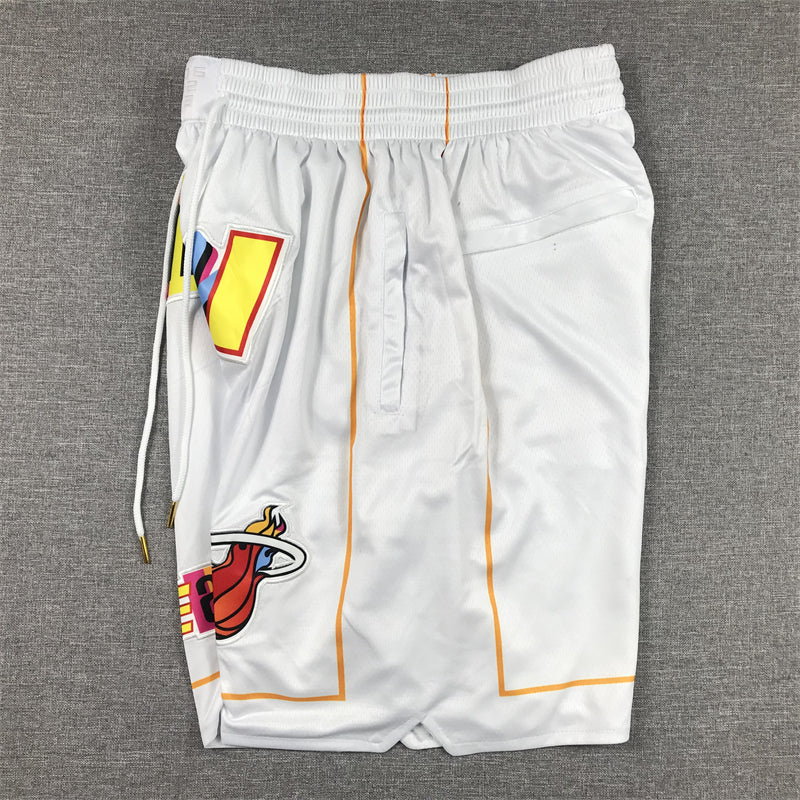 Men's Miami Heat White 2022/23 City Edition Basketball Shorts