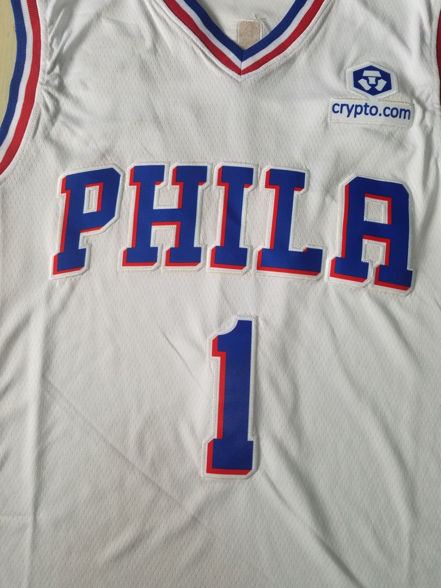 Men's Philadelphia 76ers James Harden White Fastbreak Replica Player Jersey