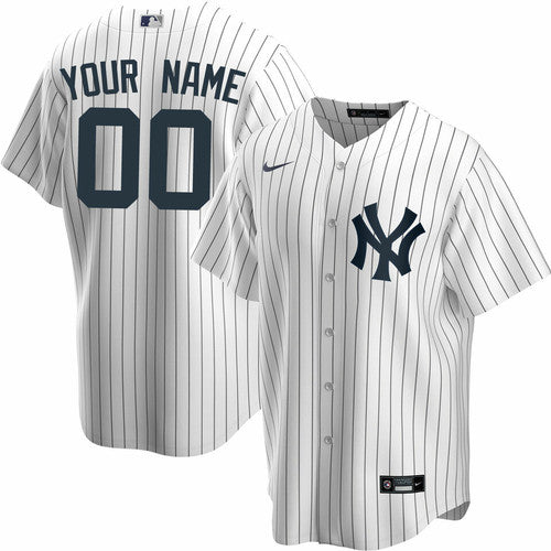 Men's New York Yankees Custom White Player Jersey