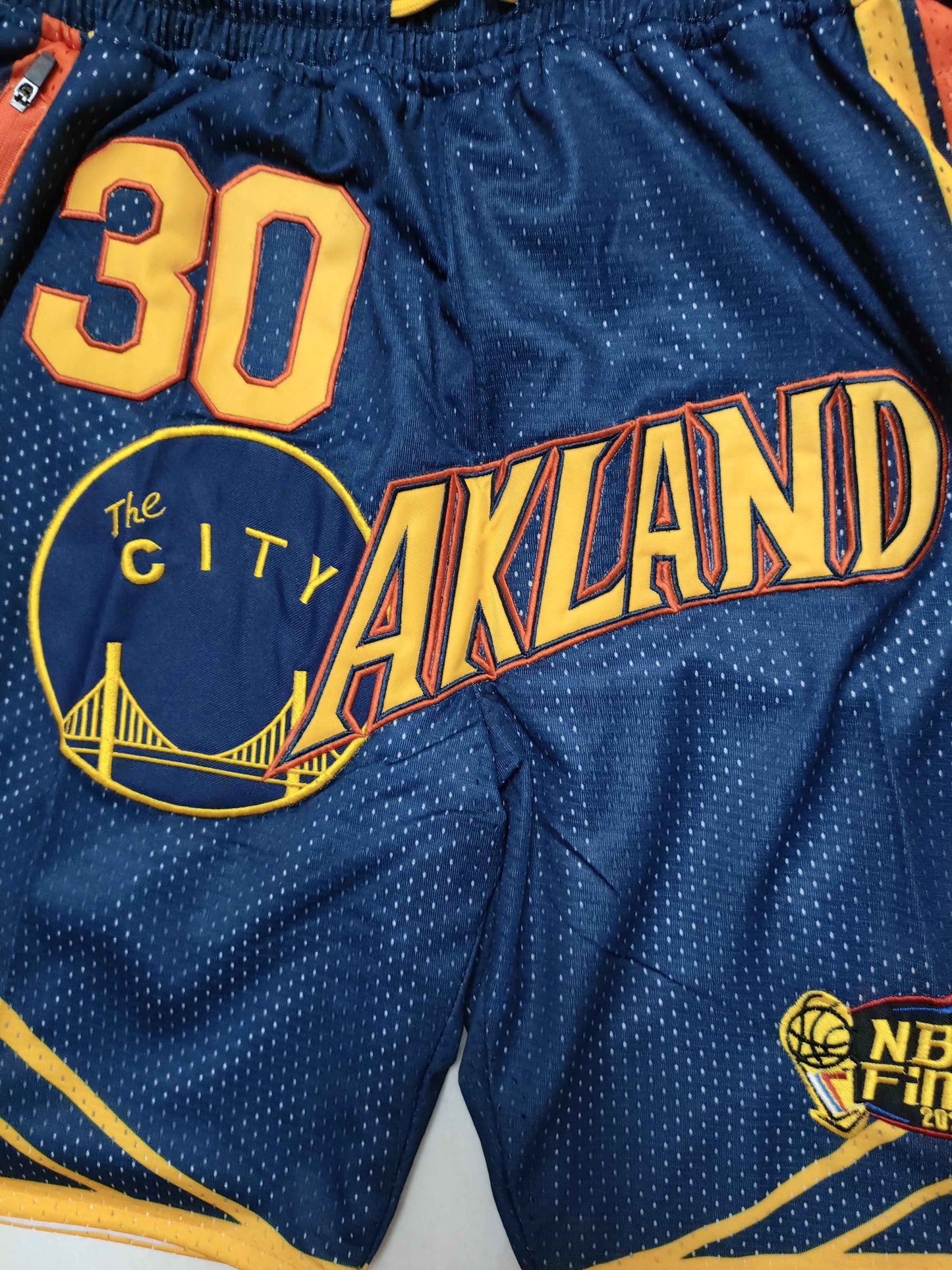 Men's Golden State Warriors Pocket Dark Blue Basketball Shorts