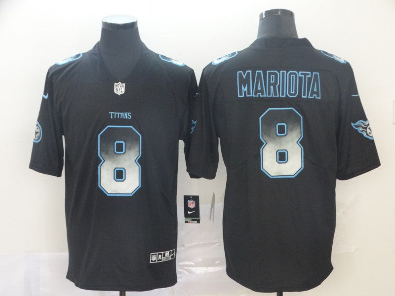 Men's Tennessee Titans Marcus Mariota #8 Black Player Jersey