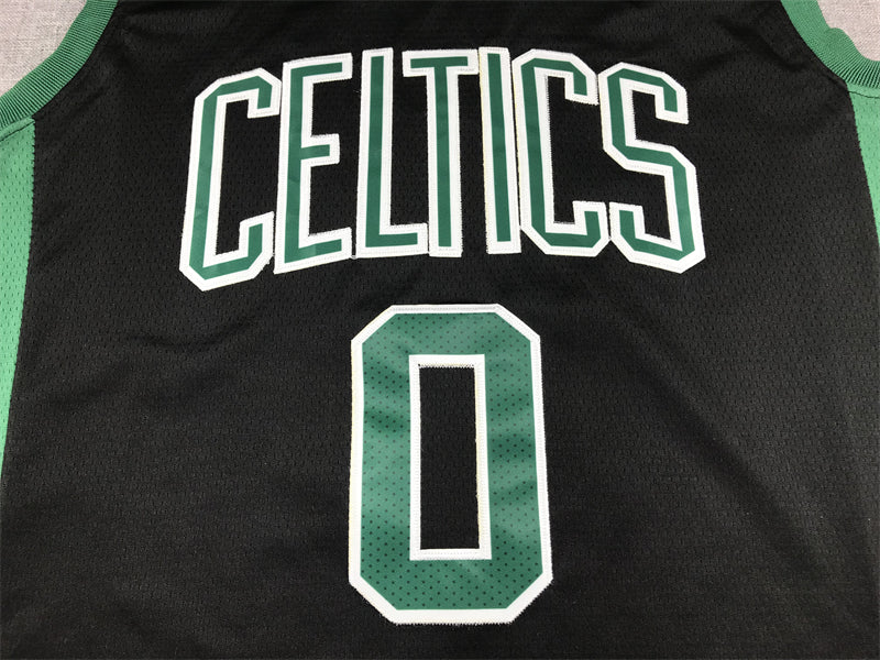 Men's Boston Celtics Jayson Tatum #0 Black 2022/23 Statement Edition Swingman Jersey