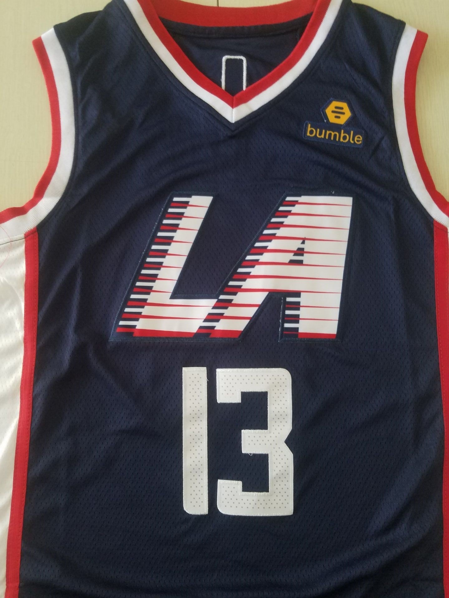 Men's LA Clippers Paul George #13 Dark Blue Classics Jersey - City Edition